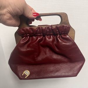 Rare vtg Etienne aigner, vintage leather clutch